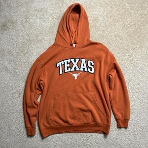 Texas Orange Hoodie with Logo